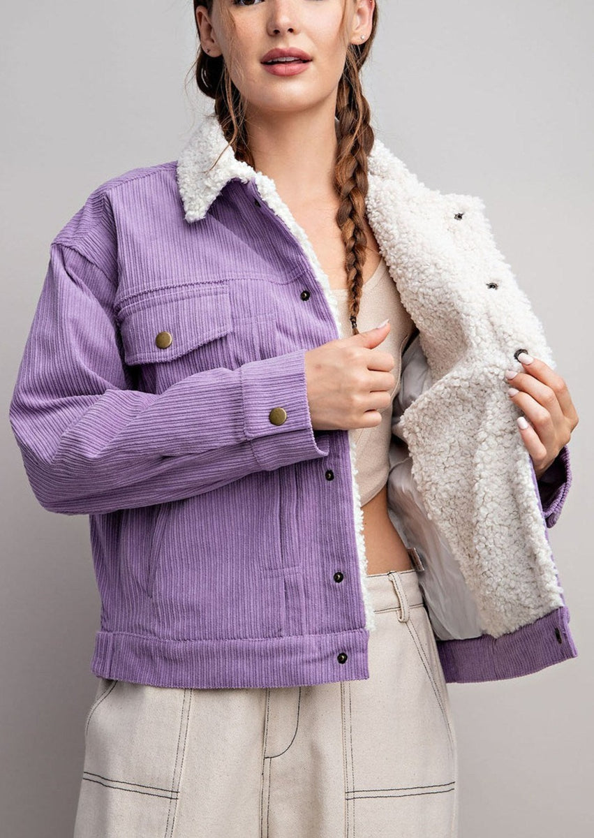 Lavender corduroy outlet jacket