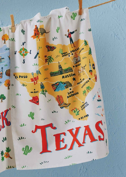 Texas Printed Kitchen Towel