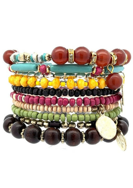 Pop of Color Beaded Bracelet