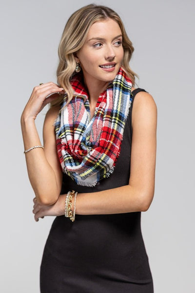 Classic Plaid Infinity Scarf