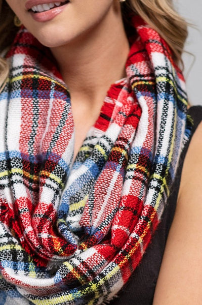 Classic Plaid Infinity Scarf