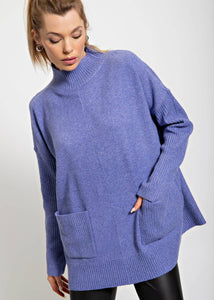 Cuddly Cowl Neck Poncho Sweater