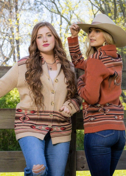 Saddle Up Horse Cardigan Sweater