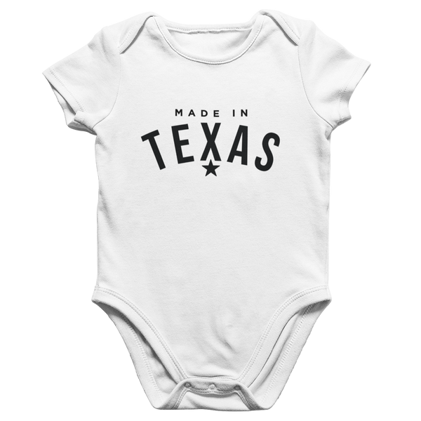 Made in Texas Onesie: White / Newborn