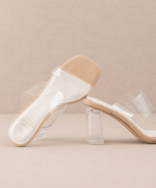 The Emma Clear Invisible Block Heel ~ FINAL SALE