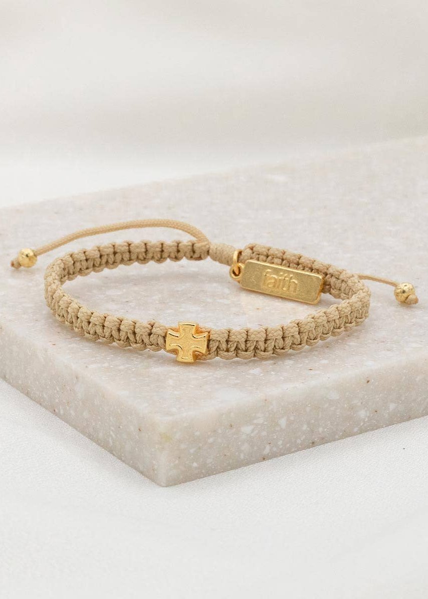 Wonderfully Made Bracelet-Cream/Gold