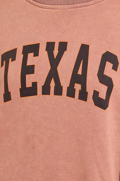 Texas Long Sleeve Drop Shoulder Sweatshirt