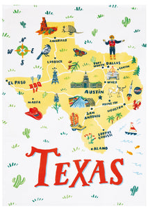 Texas Printed Kitchen Towel