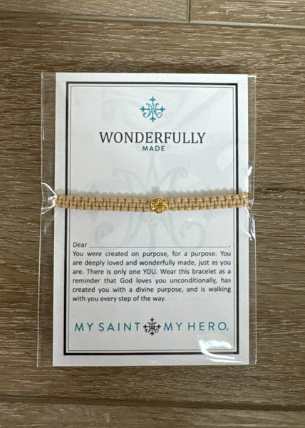 Wonderfully Made Bracelet-Cream/Gold