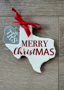 Texas Merry Christmas Ornament