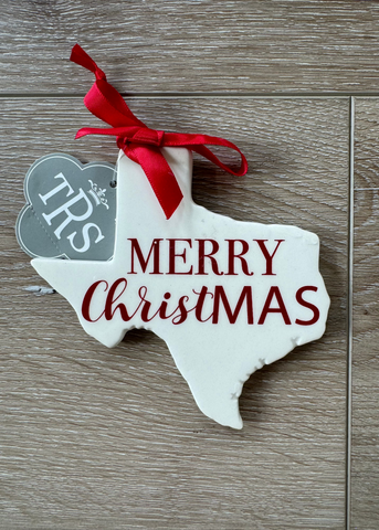 Texas Merry Christmas Ornament