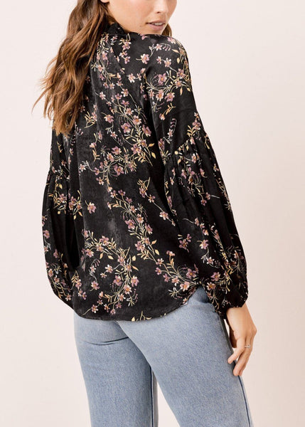 Boho Floral Long Sleeve Blouse ~ FINAL SALE