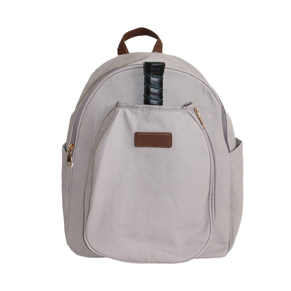 Pickleball Men’s Backpack in Gray Canvas