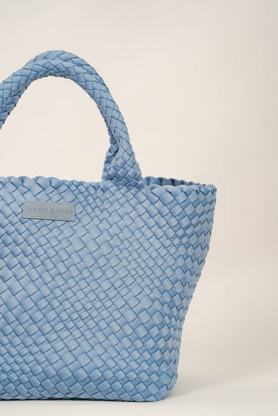 Baby Blue Woven Tote by Parker & Hyde