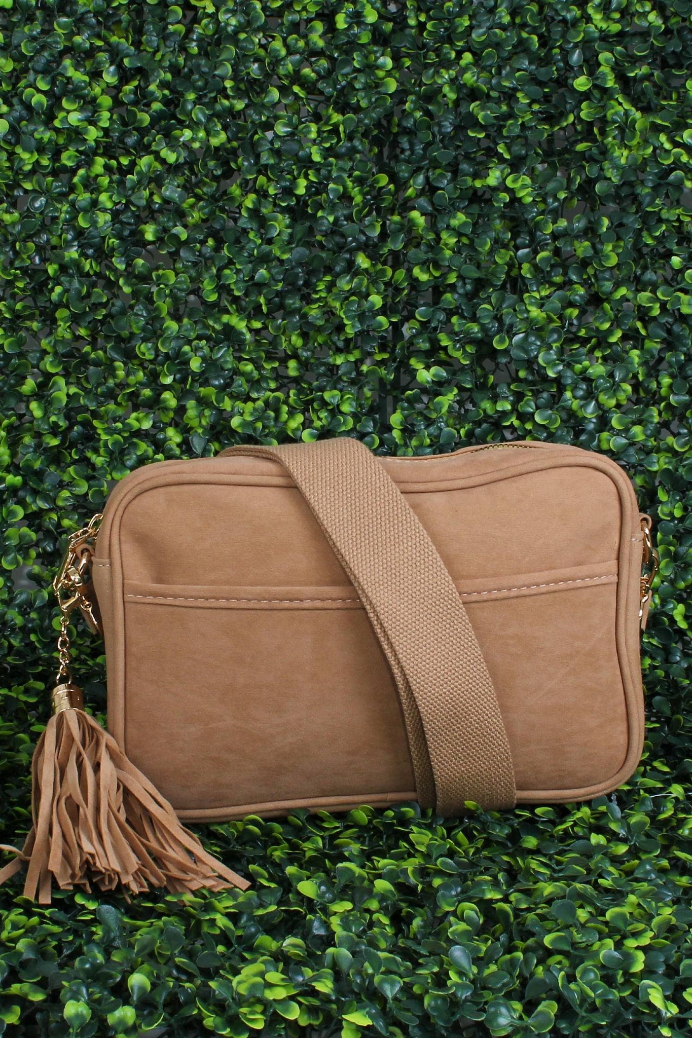 Vegan Suede Crossbody Bags