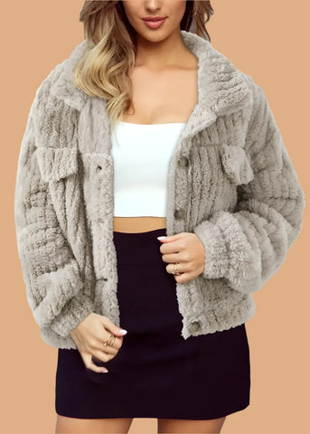 Ultra Cozy Plush Button up Jacket