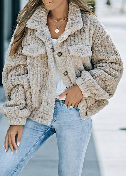 Ultra Cozy Plush Button up Jacket