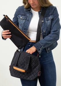 Madeline Quilted Crossbody Bag and Pouch