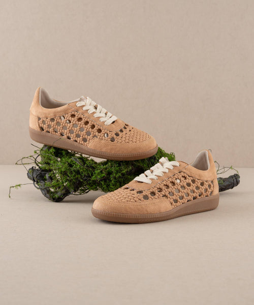 The Sandy Apricot Crochet Detailed Sneaker ~FINAL SALE