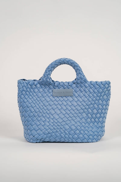 Baby Blue Woven Mini Tote by Parker & Hyde