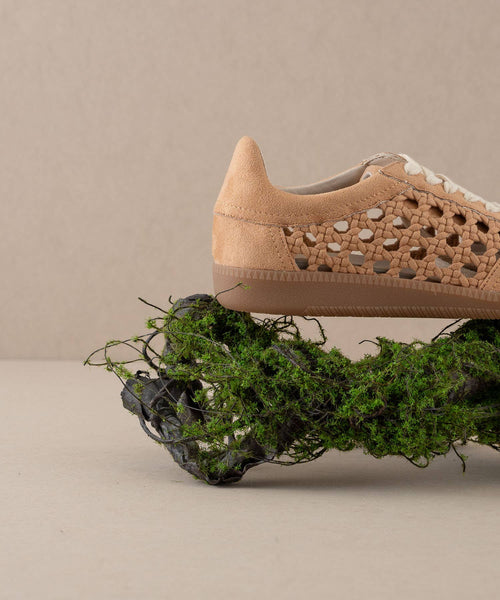 The Sandy Apricot Crochet Detailed Sneaker ~FINAL SALE